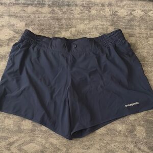Patagonia Blue Athletic Shorts Lightweight Elastic Waist